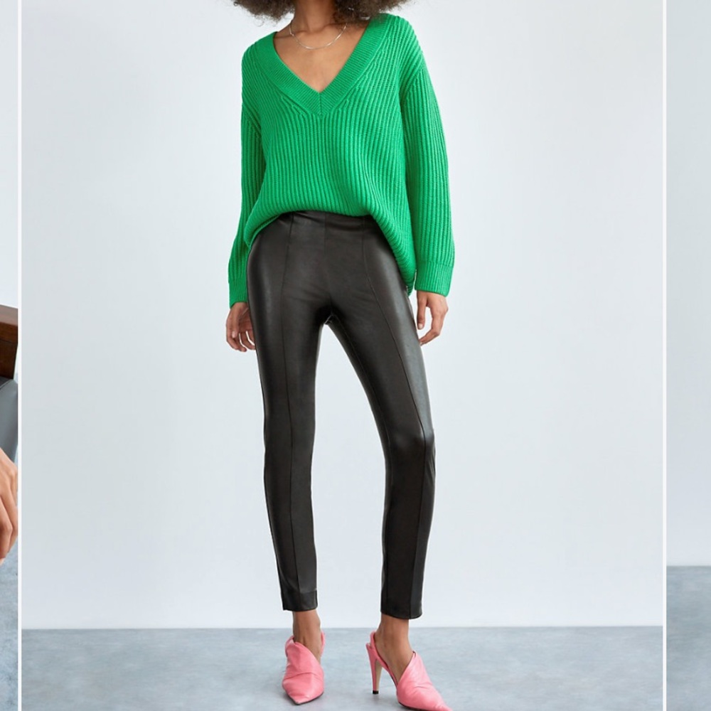 Babaton vegan leather Frida pants